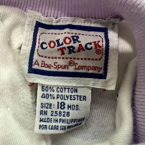 Color Track Vintage Baby Bodysuit Size 18 Months Multicolor Polka Dots Butterfly - Picture 3 of 6